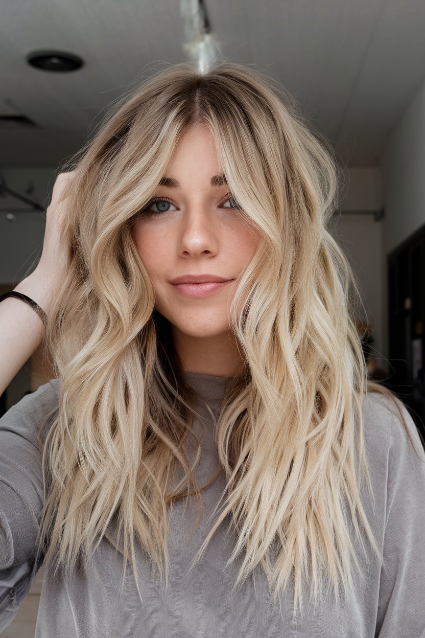 Tousled Bob with Highlights