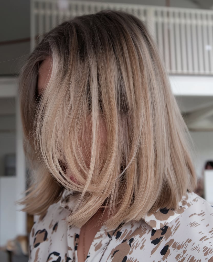 Textured Bob with Highlights