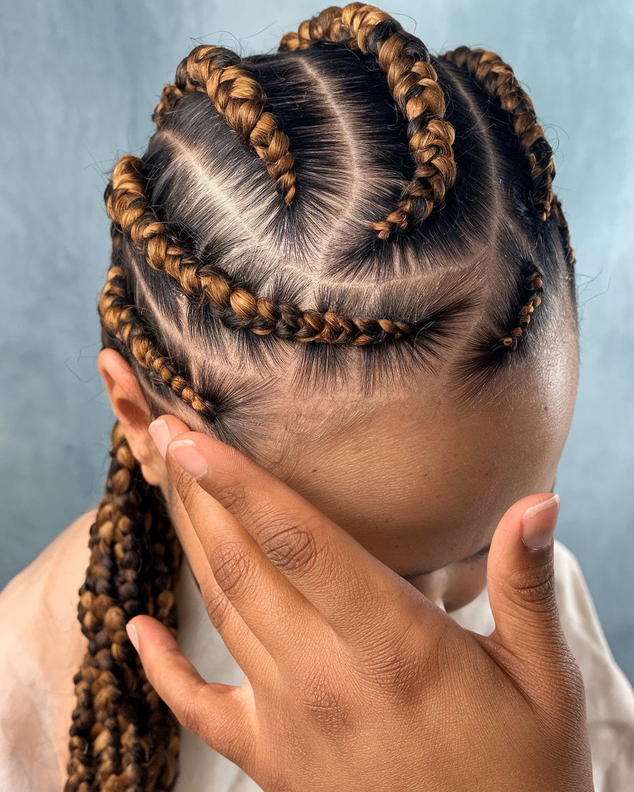 Interwoven Zigzag Twist Braids