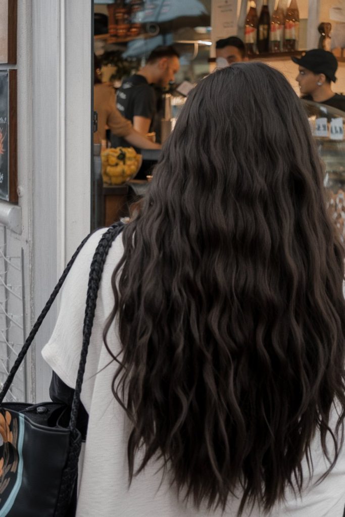 Dark Chocolate Waves for a Natural Spring Look