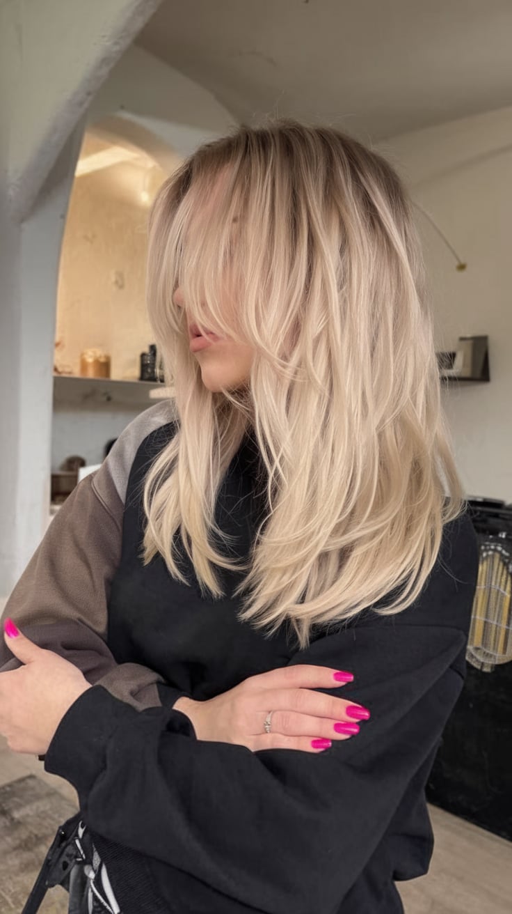 Voluminous Layers with Soft Curls