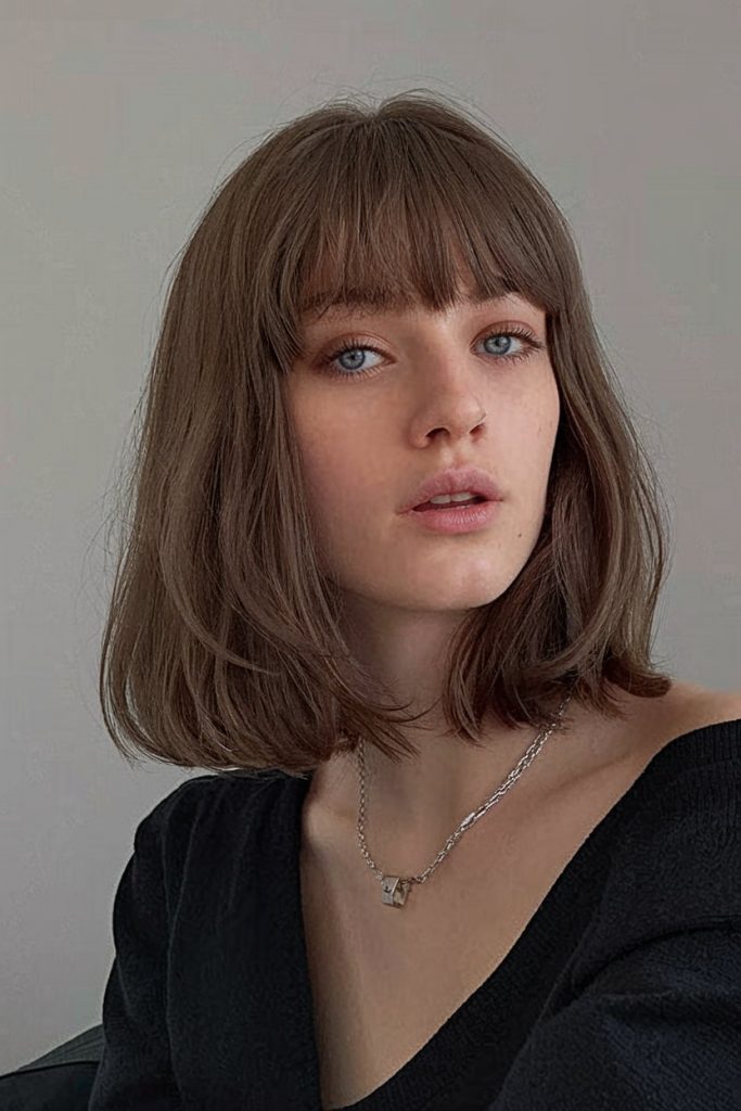 Polished Long Bob with Wispy Ends