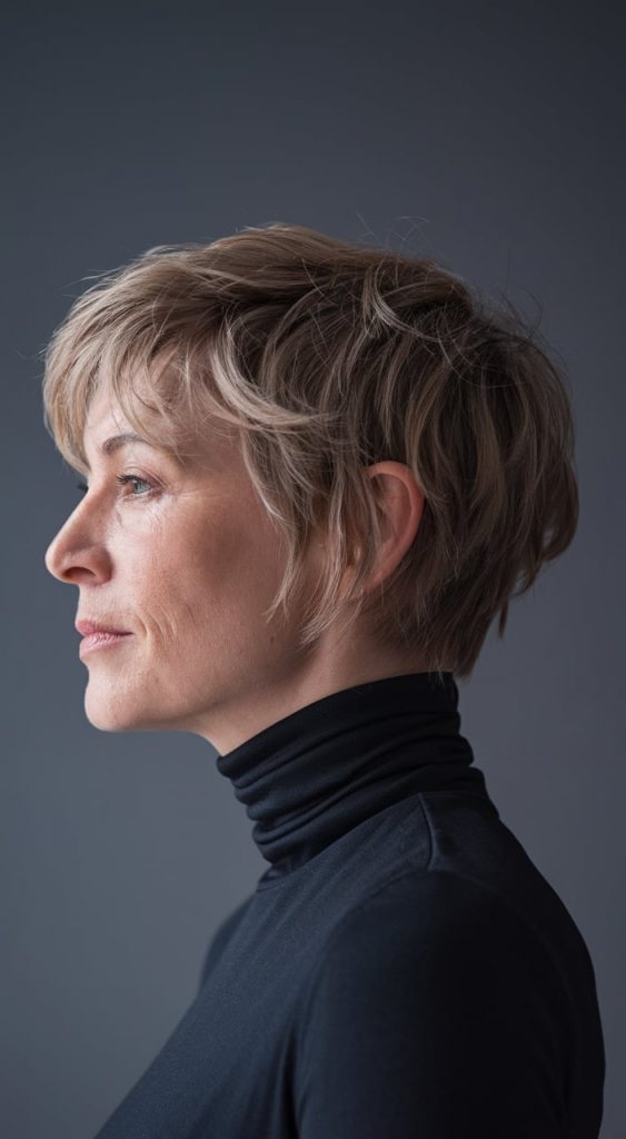 Choppy Pixie Cut for a Bold and Chic Look
