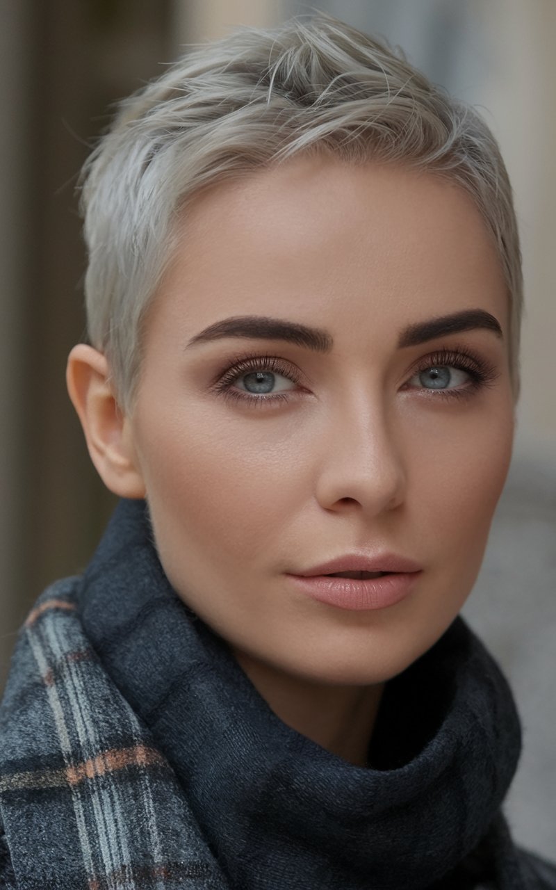 Platinum Chic Buzz Cut