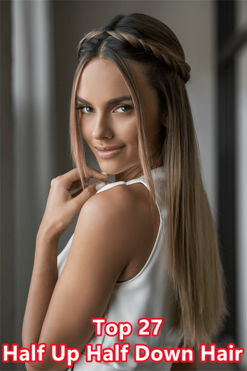 25. Elegant Half Up Half Down Hair Ideas Perfect for Prom Dreams