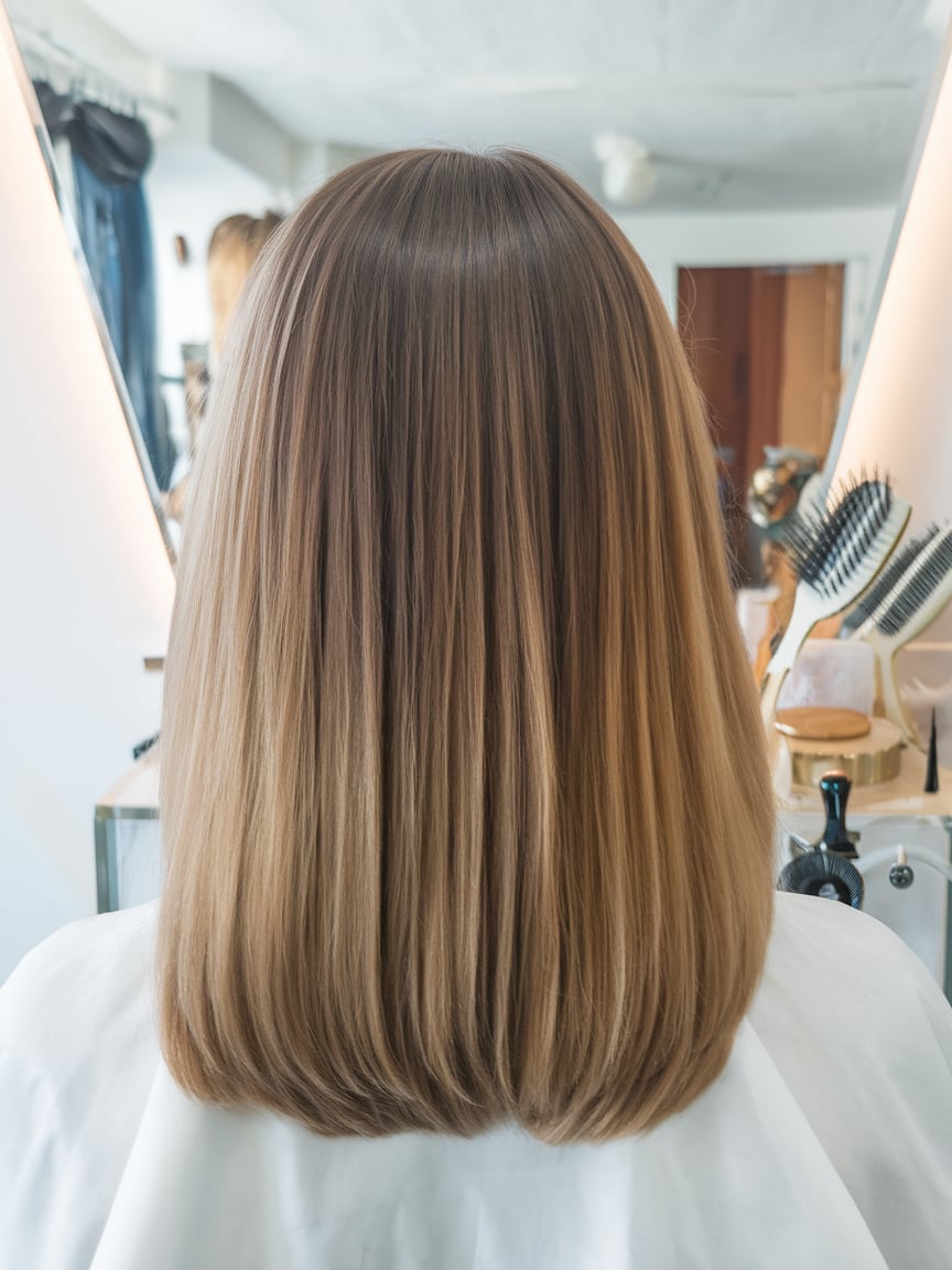 Voluminous Curls with Blonde Accents
