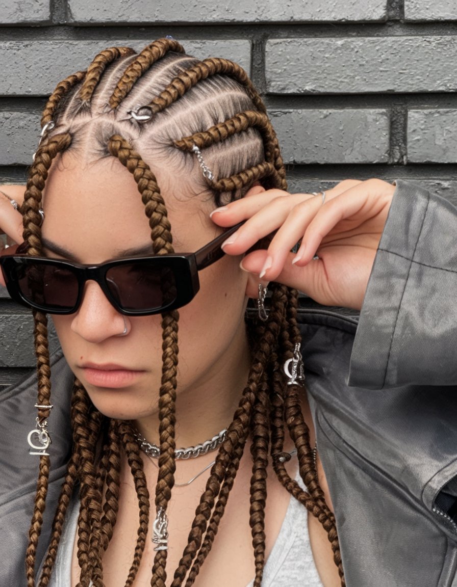 Accessorized Straight Twists with Silver Charms