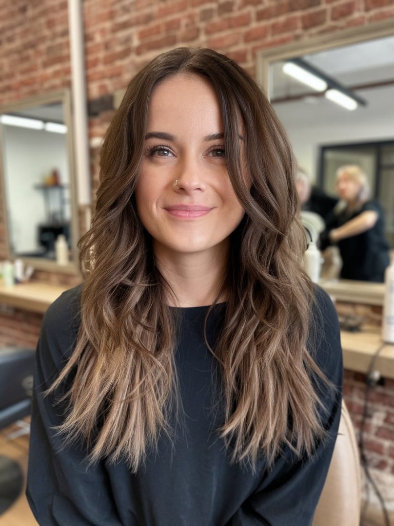 Bronzed Balayage Waves