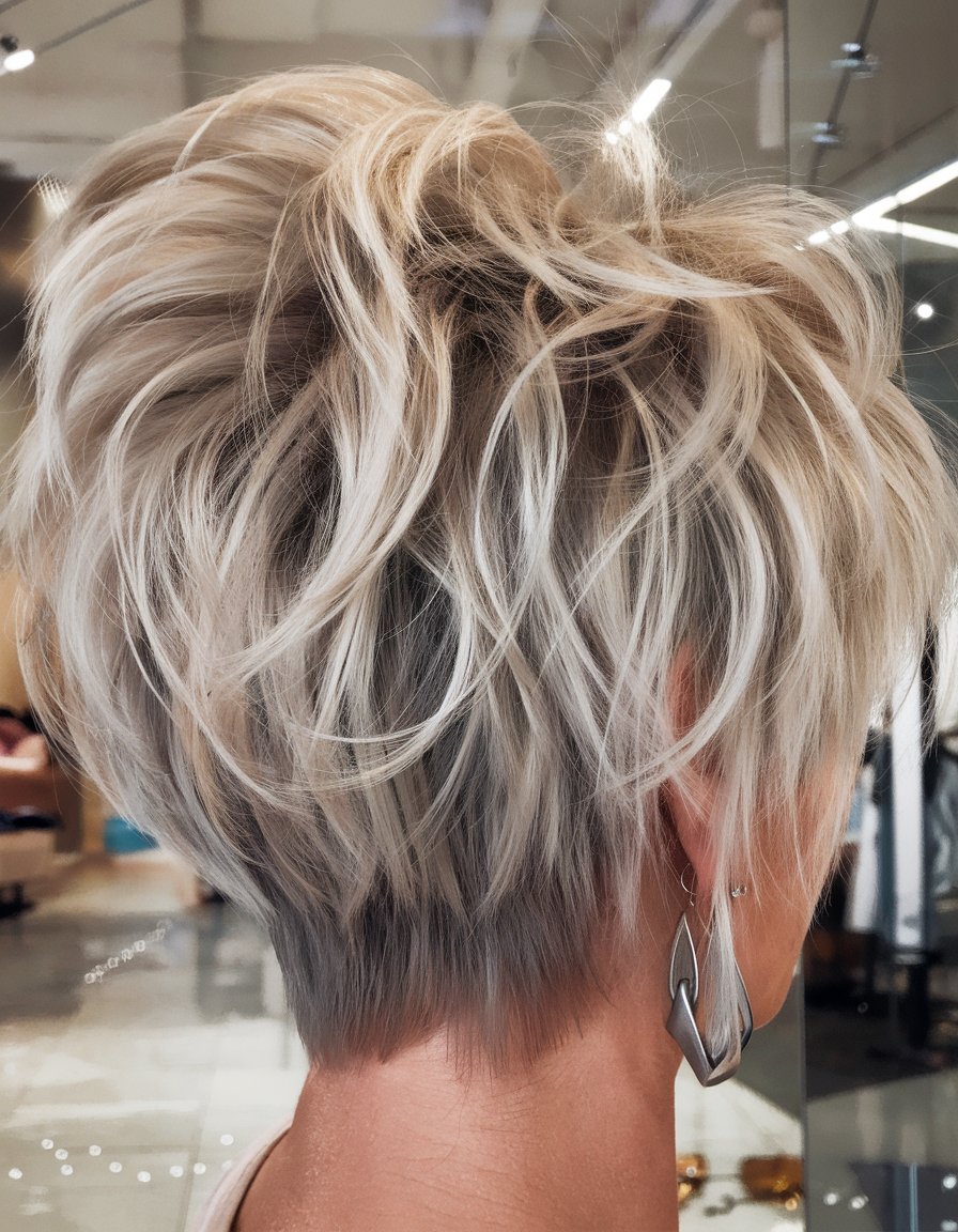 Voluminous Pixie with Textured Layers