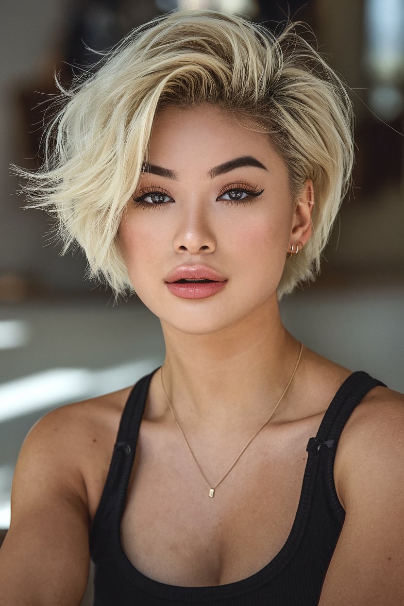 Voluminous Asymmetrical Pixie