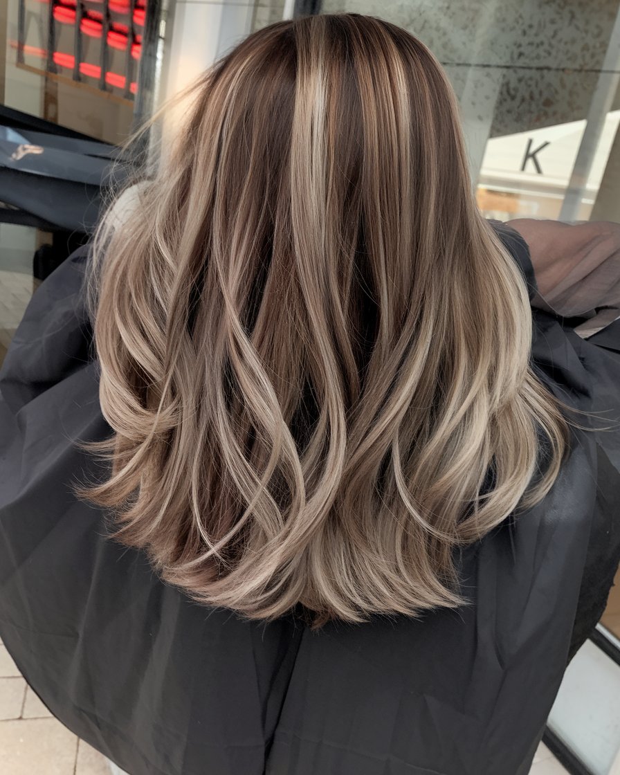 Multi-Tonal Balayage with Lush Layers