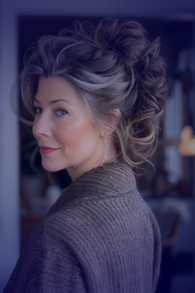 28. Soft Bun with Wispy Strands