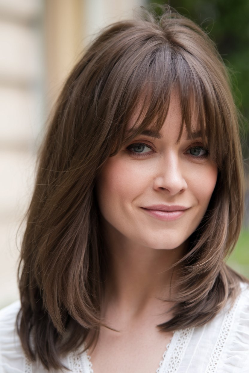 Layered Cut with Soft Bangs