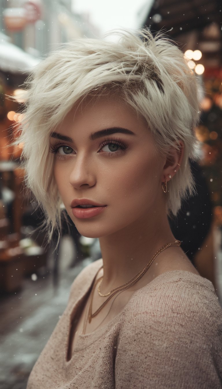 Textured Platinum Crop