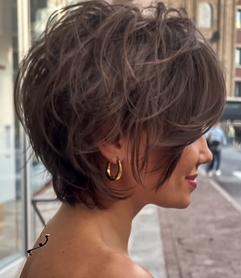 Layered Pixie with Soft Volume