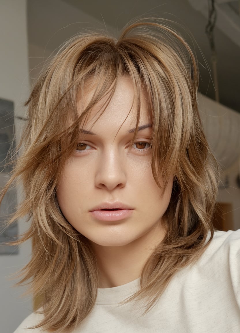 Sleek and Sophisticated Blunt Bangs