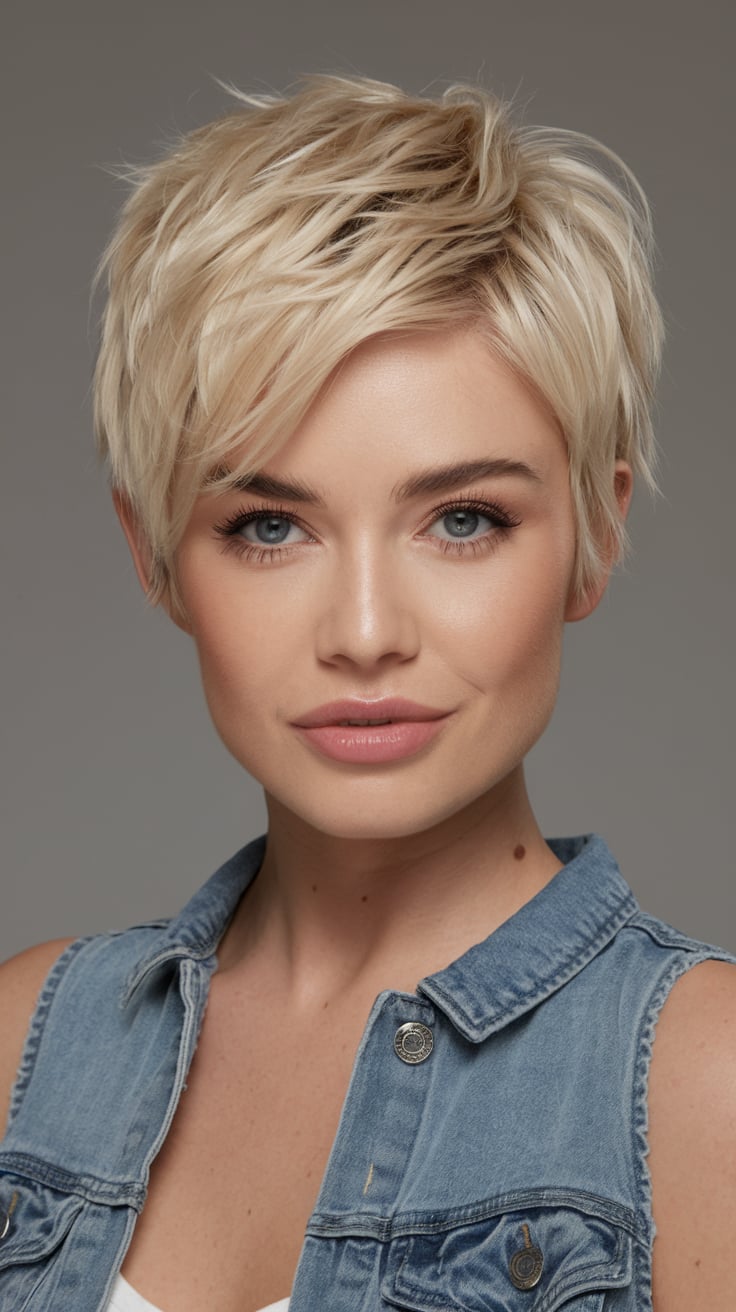 Textured Platinum Pixie