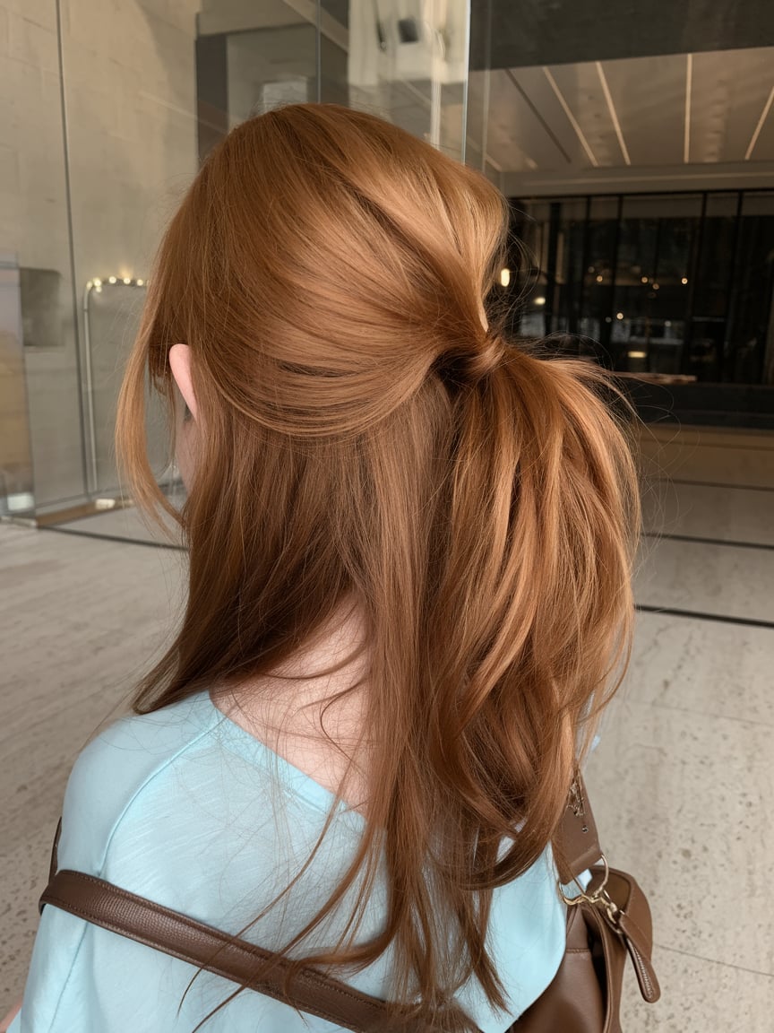 Straight Auburn Elegance