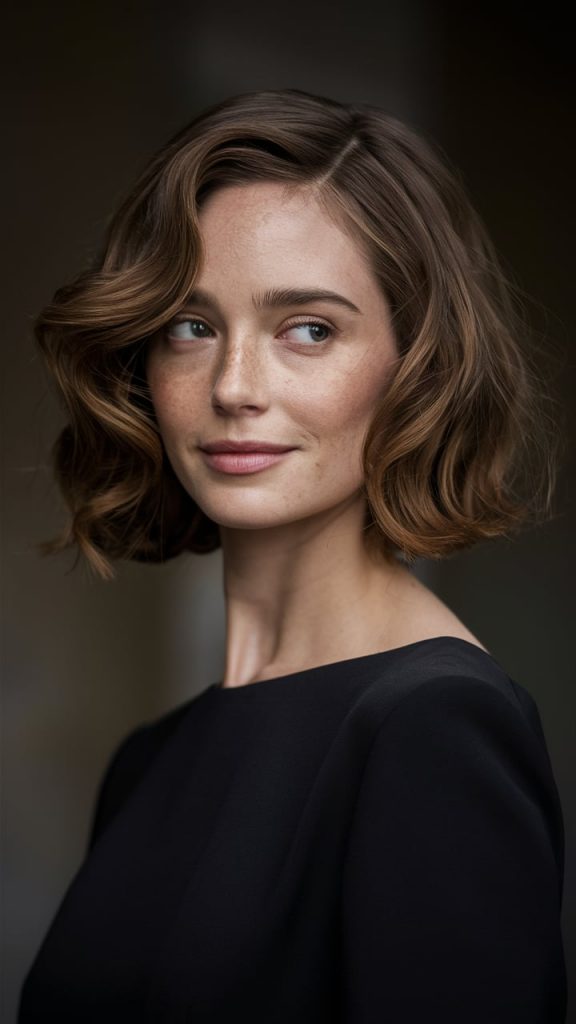 Short Brunette Bob with Texture