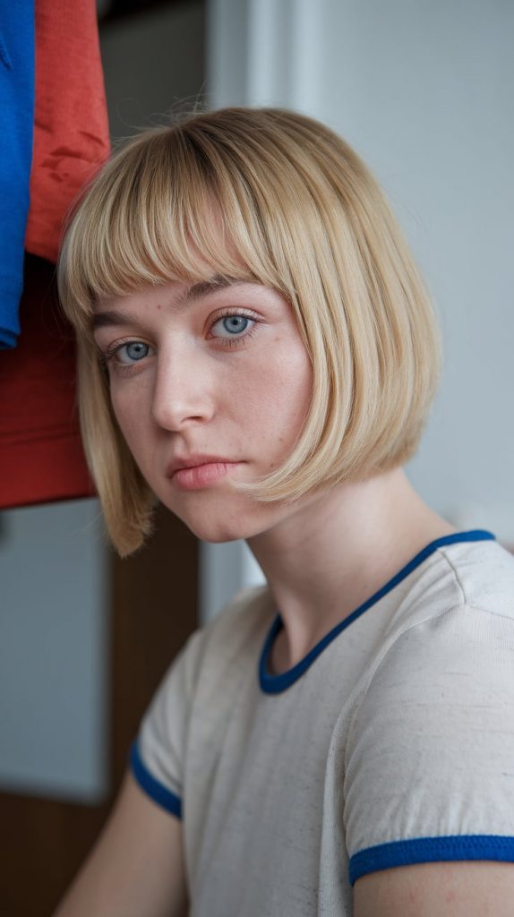 Polished Bob with Highlights