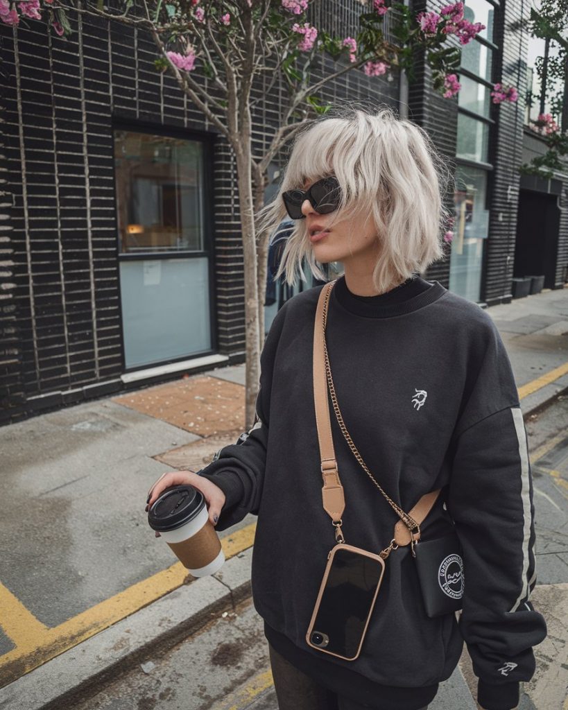 Effortless Urban Blonde Bob