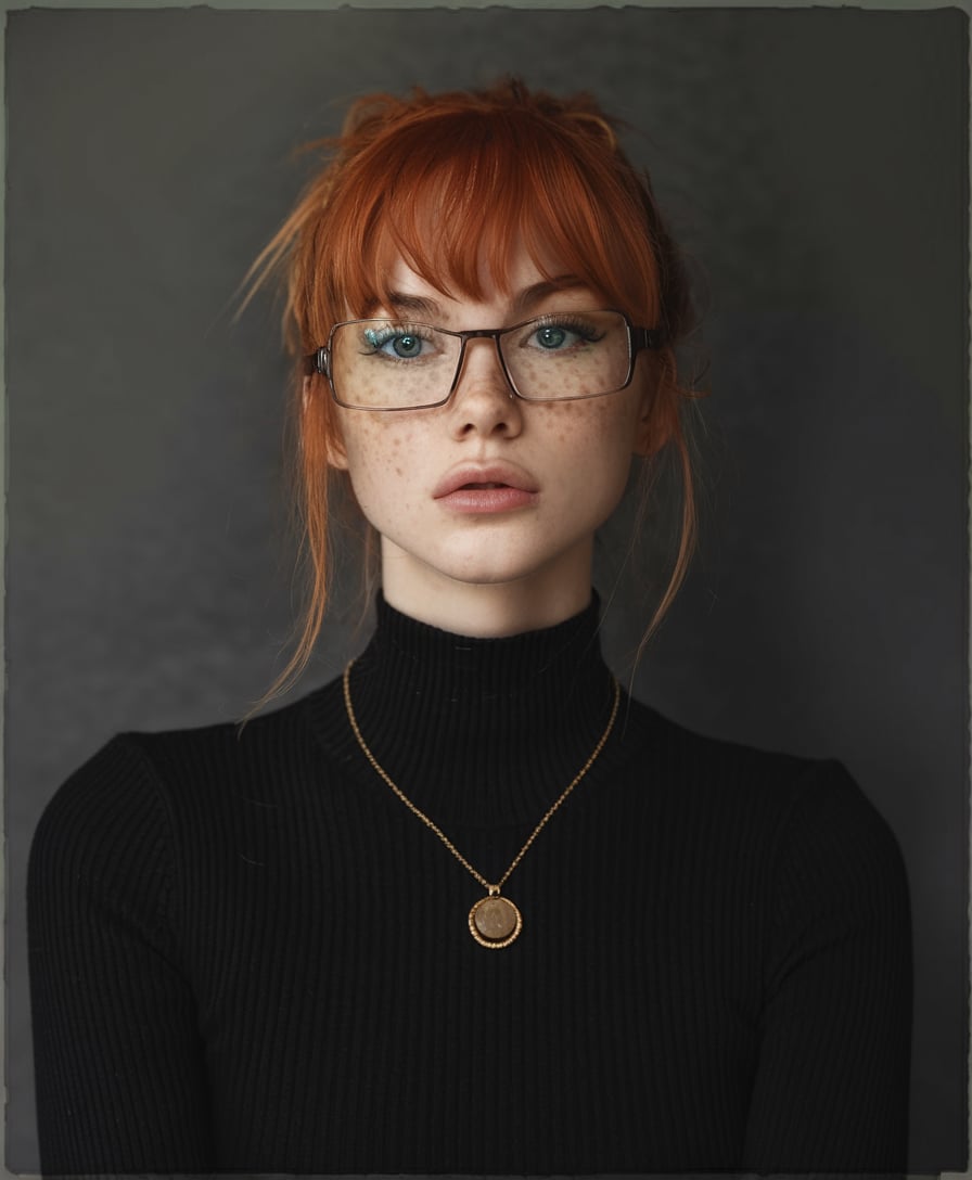 Romantic Auburn Updo with Soft Tendrils