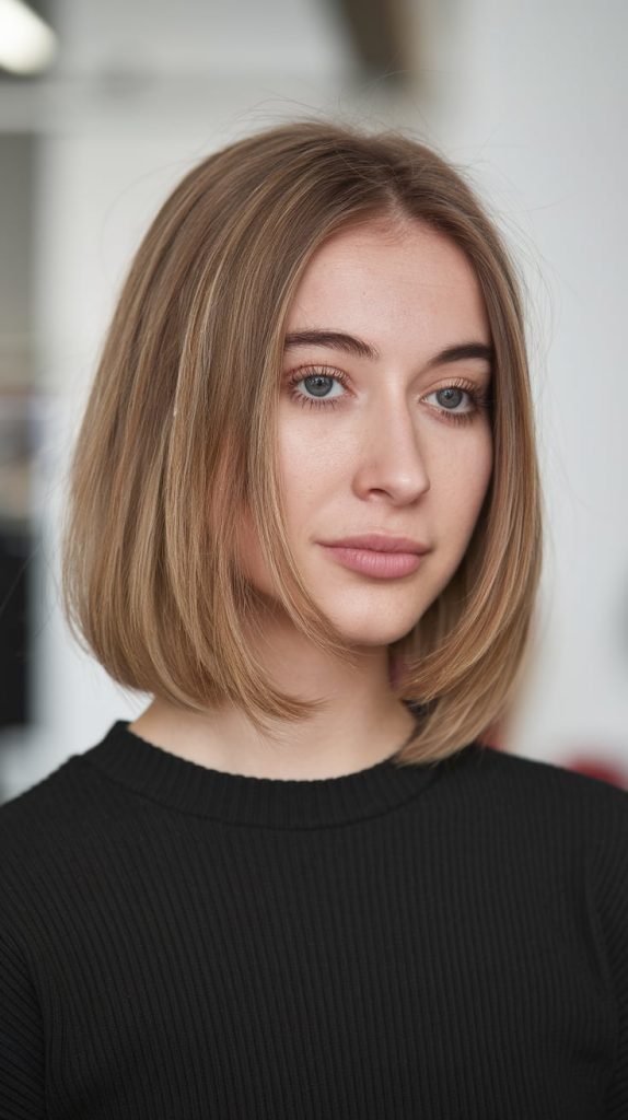 Golden Balayage Layered Cut