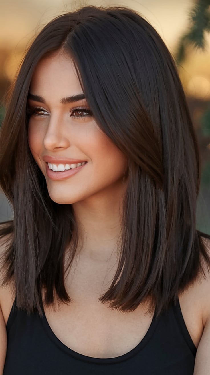 Sleek and Straight with Subtle Layers