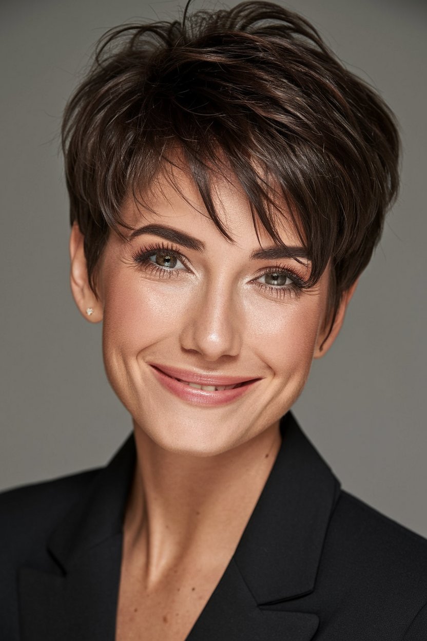 Sleek Bob with Side Part