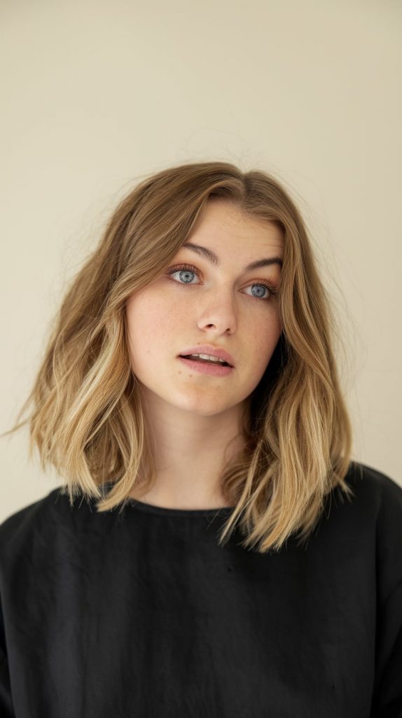 Sleek and Straight with Chestnut Tones