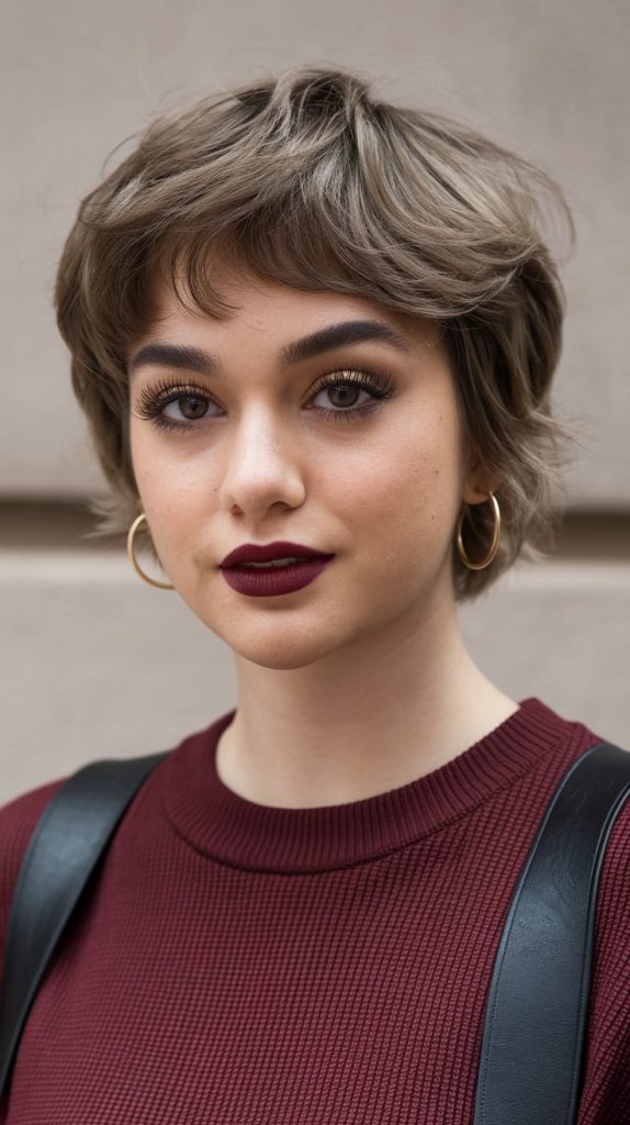 Layered Bob with Cool Blonde Highlights