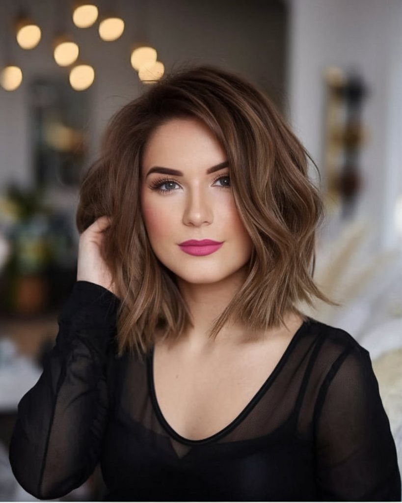Tousled Bob with Soft Volume
