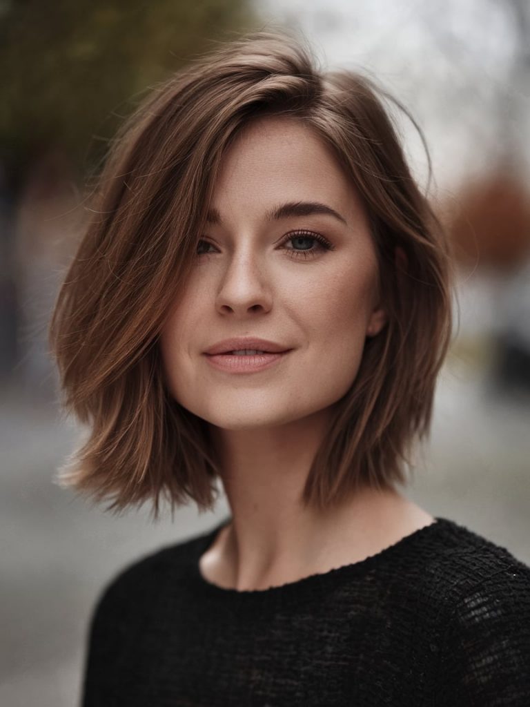 Effortless Blunt Bob with Natural Volume