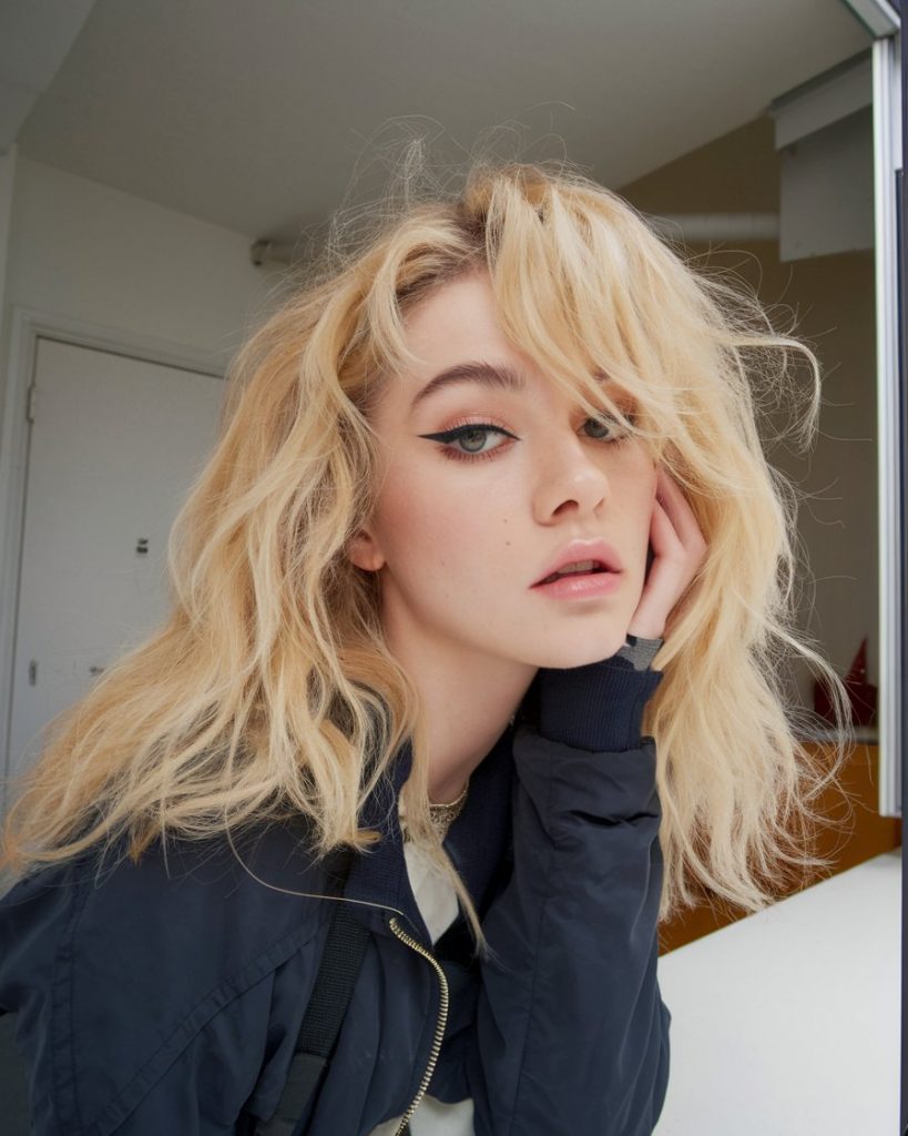 Windswept Blonde Waves