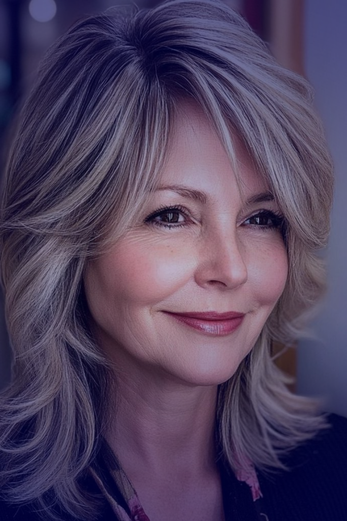 6. Chic Side-Swept Bangs