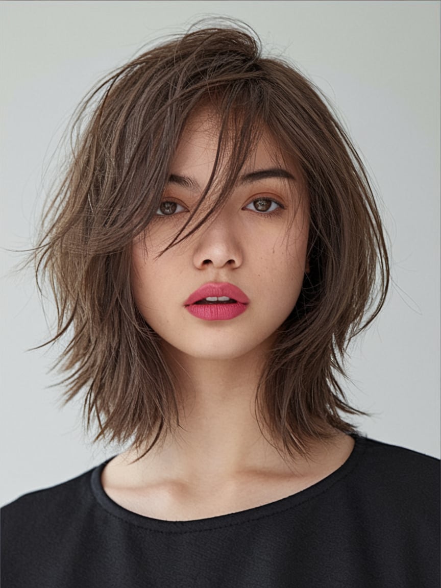 Sleek and Layered Bob