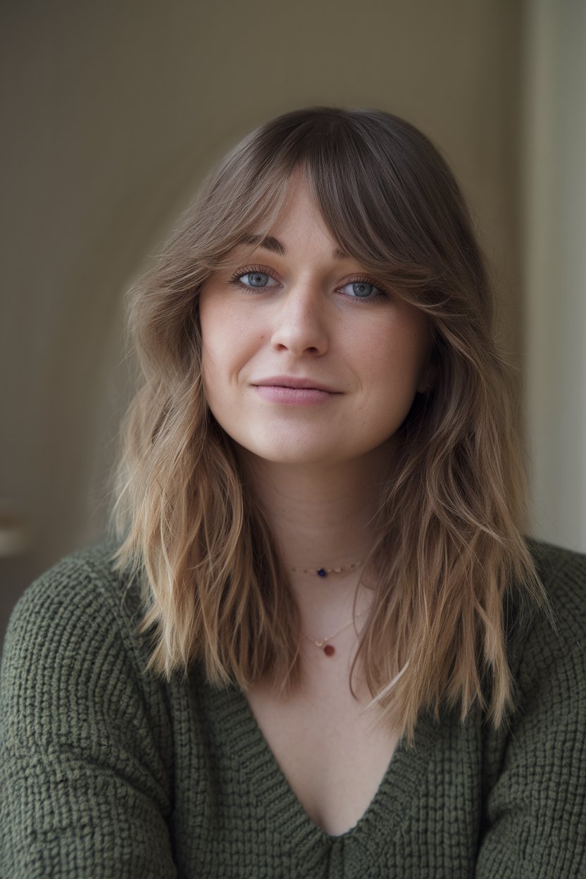 Effortlessly Chic Shoulder-Length Waves