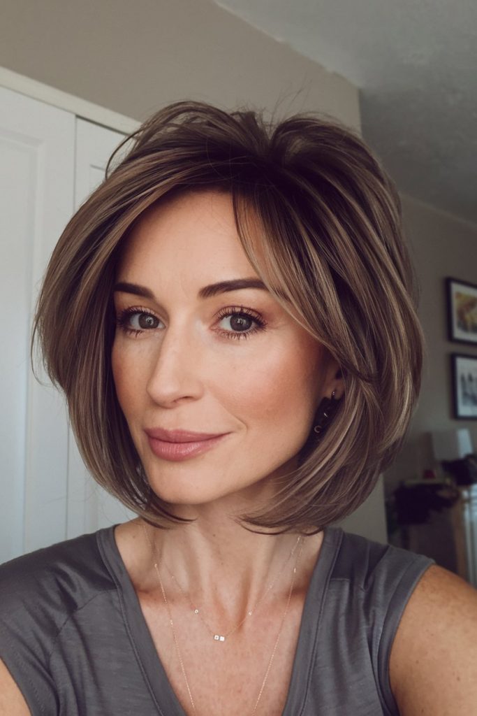 Voluminous Layered Bob
