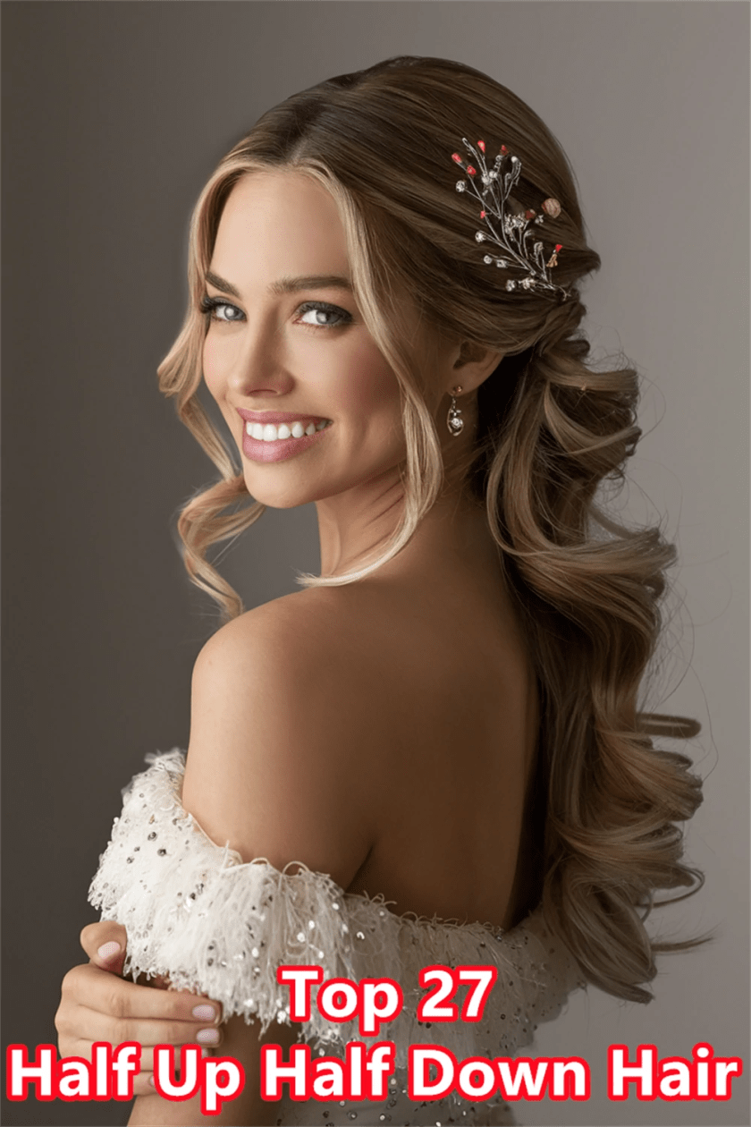 7. Effortlessly Chic Half Up Half Down Hair for Your Next Party Look