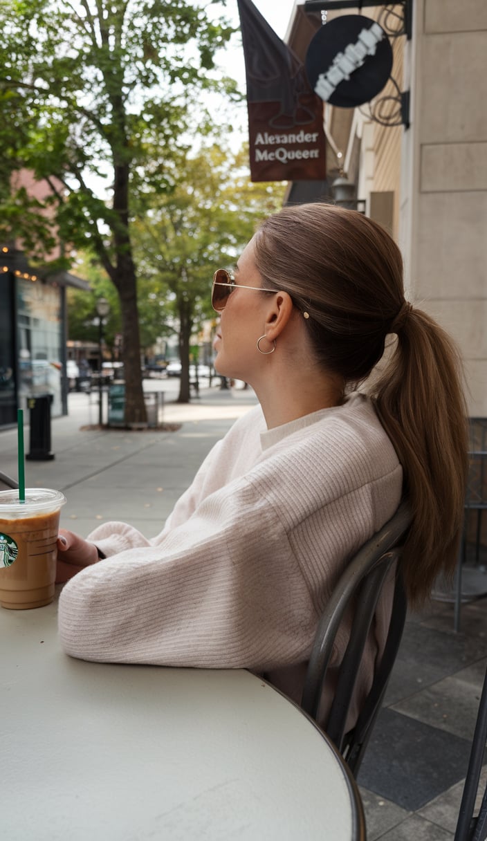 Sleek Low Ponytail