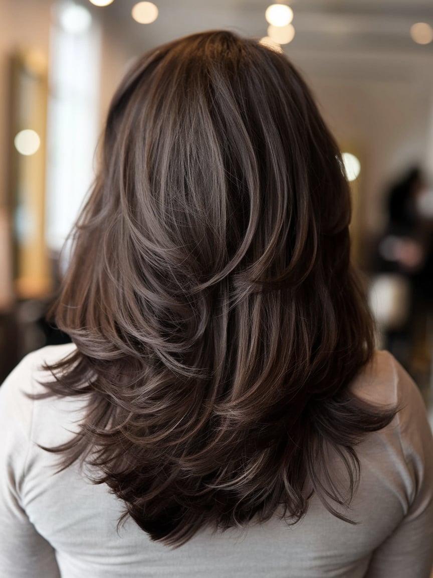 Feathered Caramel Waves
