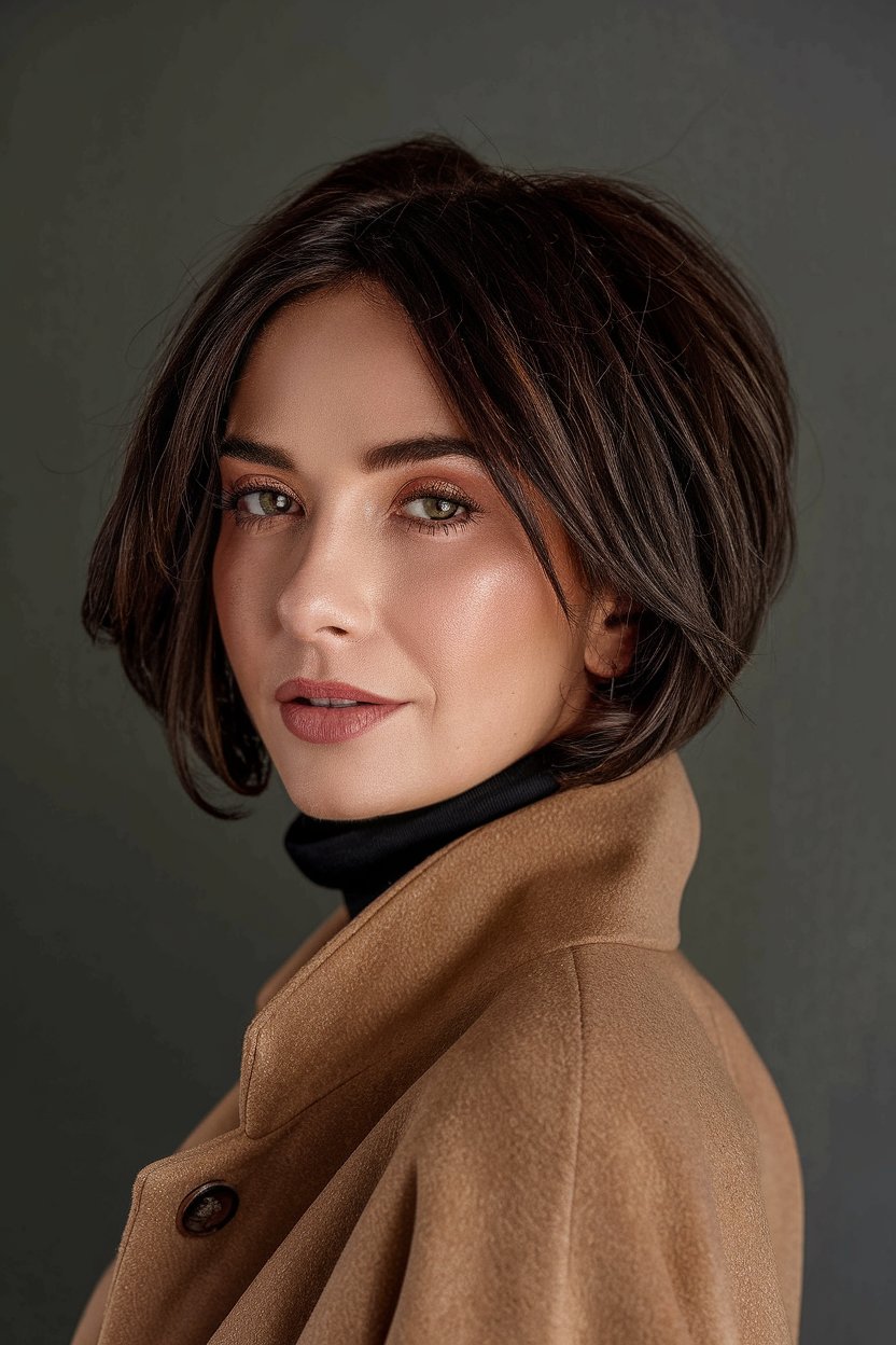 Sophisticated Chocolate Bob
