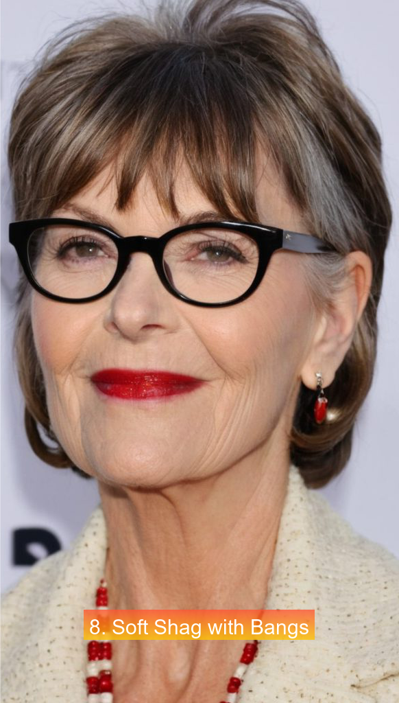 8. Soft Shag with Bangs