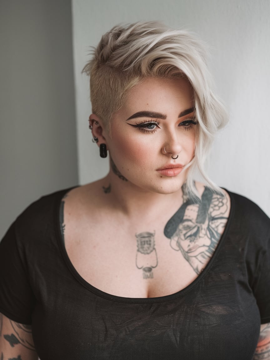 Bold Undercut with Asymmetrical Layers