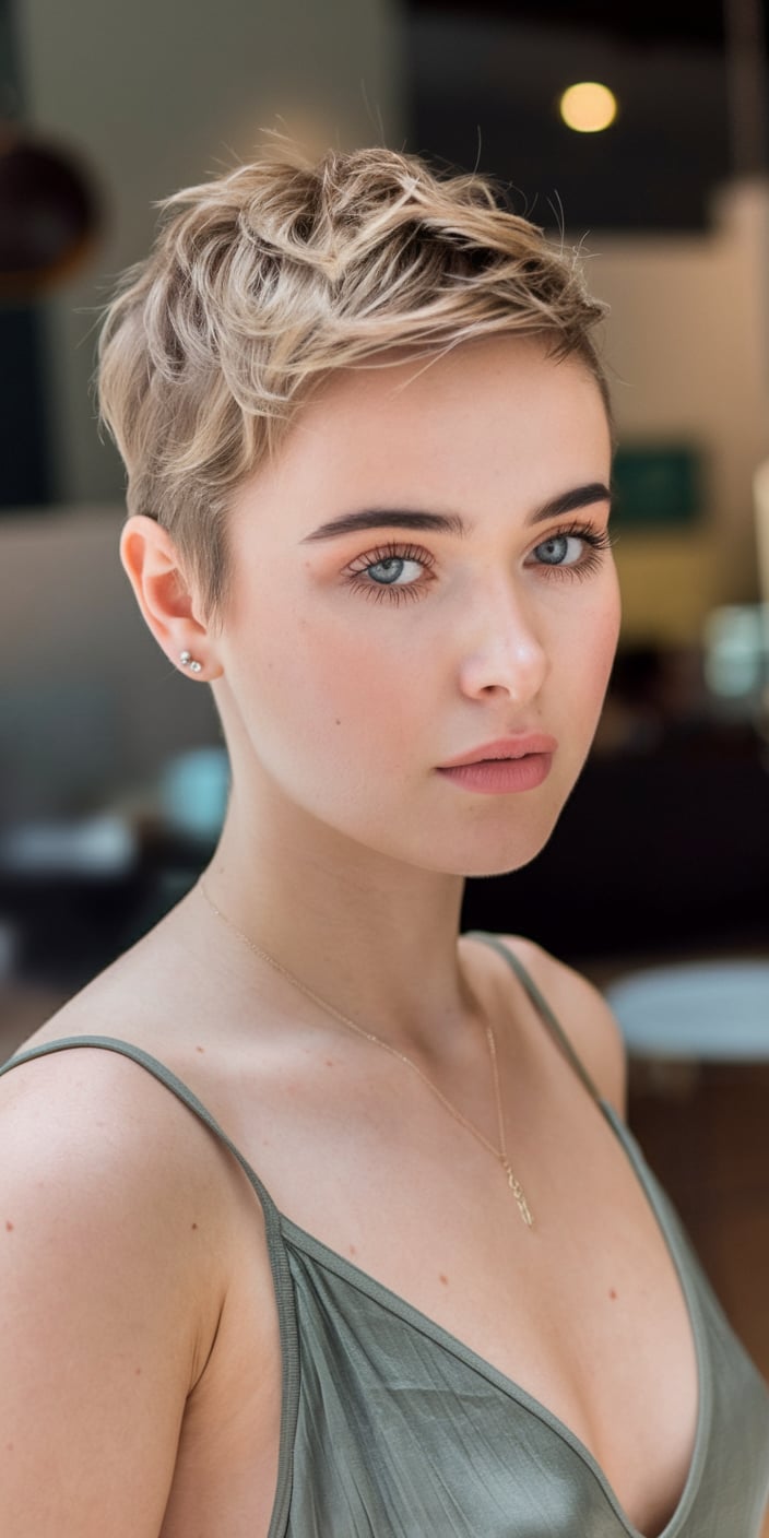 Soft Pixie with Natural Volume