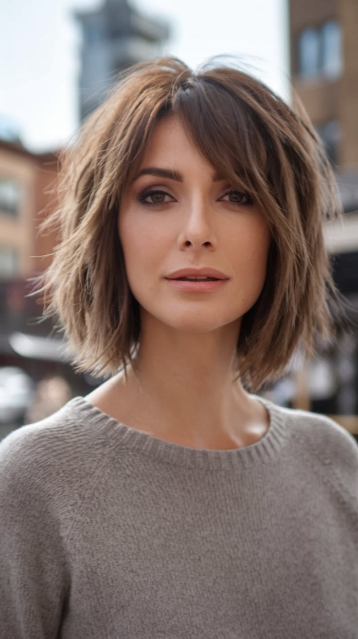 Choppy Bob with Fringe