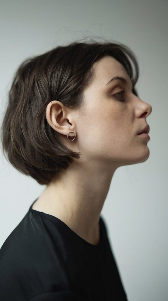 Natural Brown Soft Waves Bob