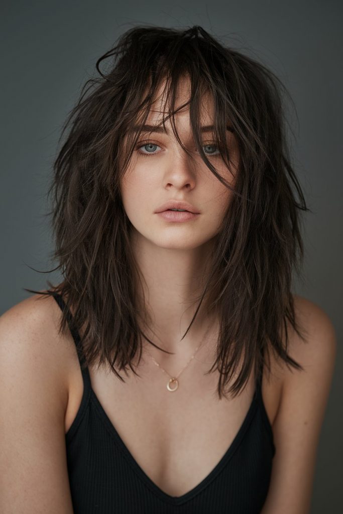 Dramatic Jet Black Layers