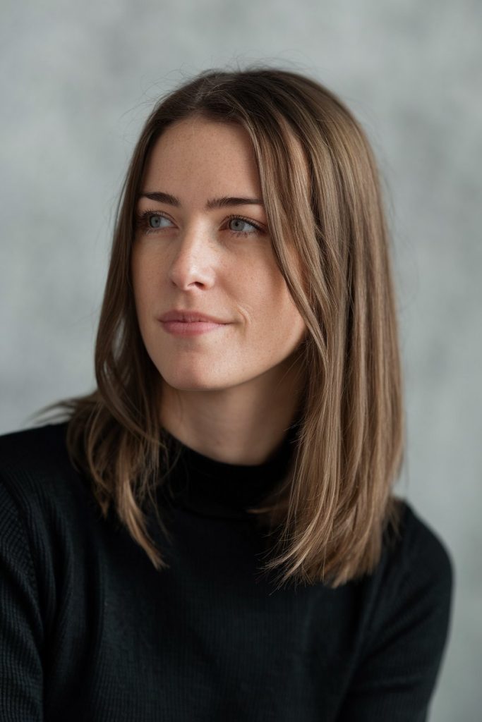 Stylish Wavy Ash Blonde Lob Hairstyle