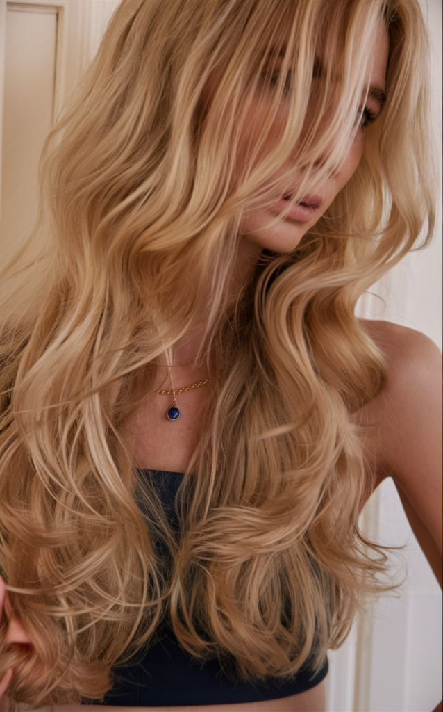 Romantic Waves with a Ribbon